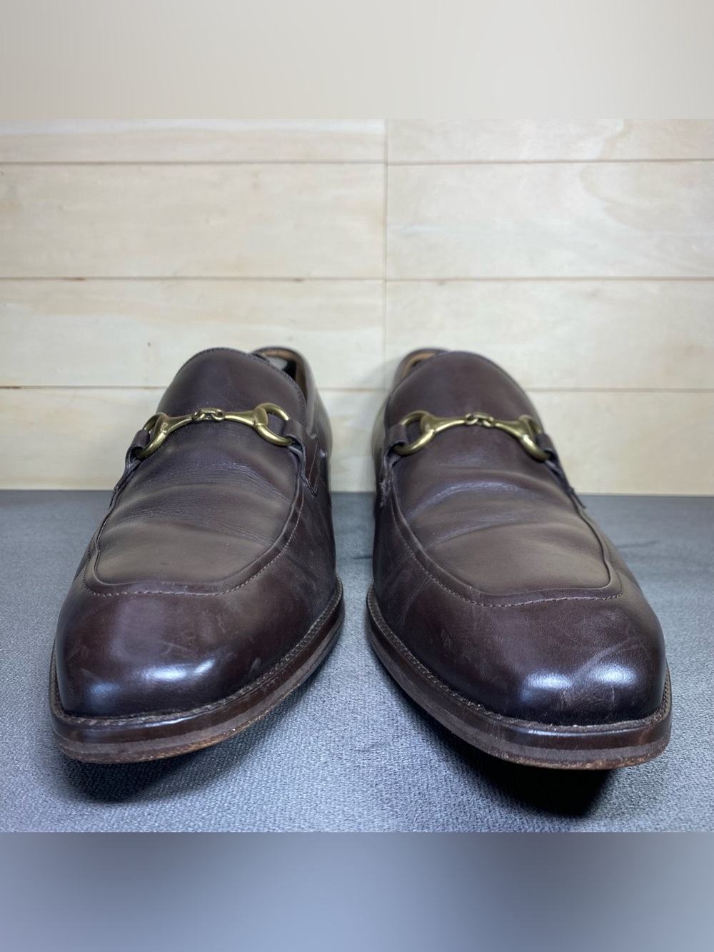 Johnston Murphy Sullivan Bit Loafer Brown Leather Men's Size 11.5 M Dress Shoes - Picture 5 of 11